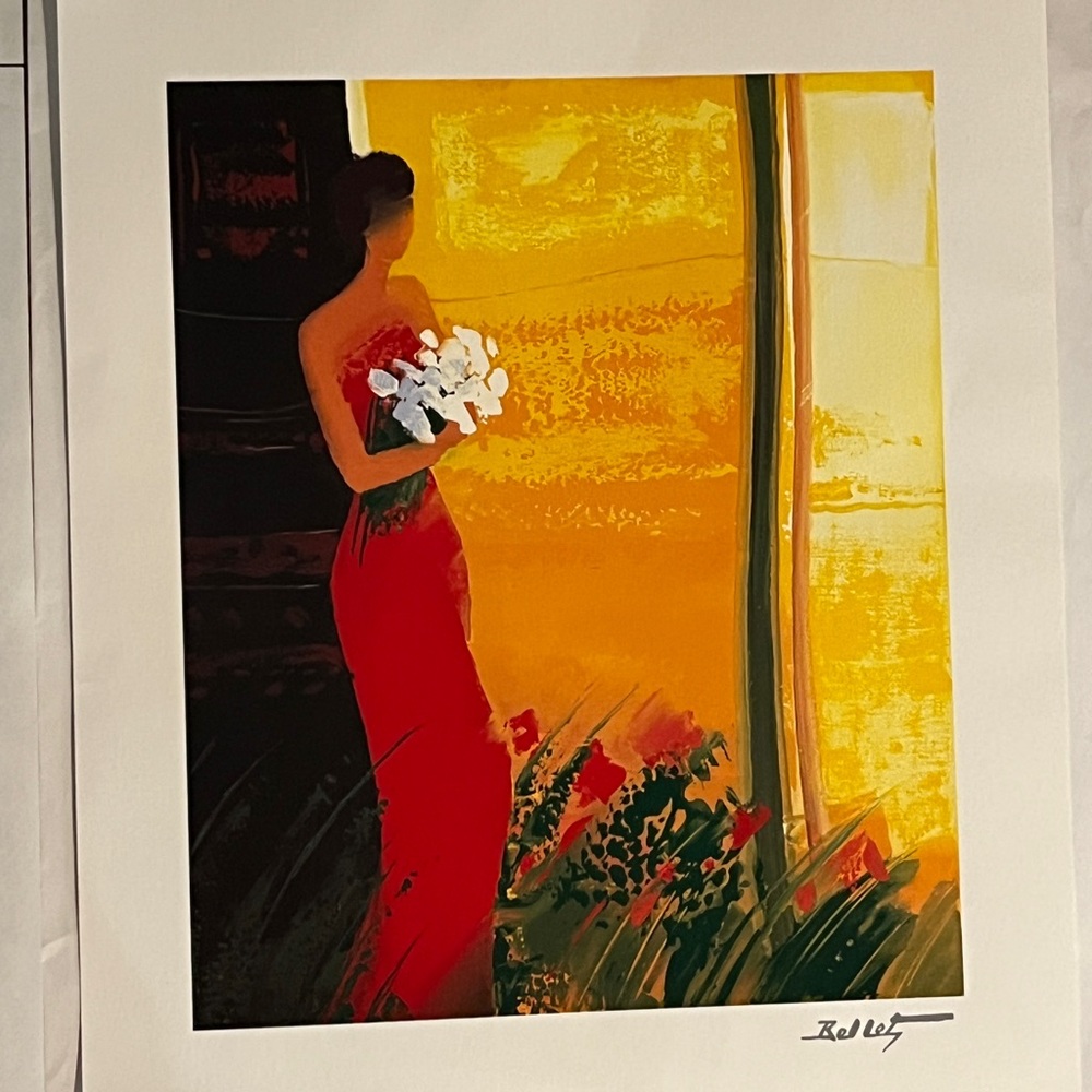 Pleine Floraison by Bellet Emile. COA. Unframed Art